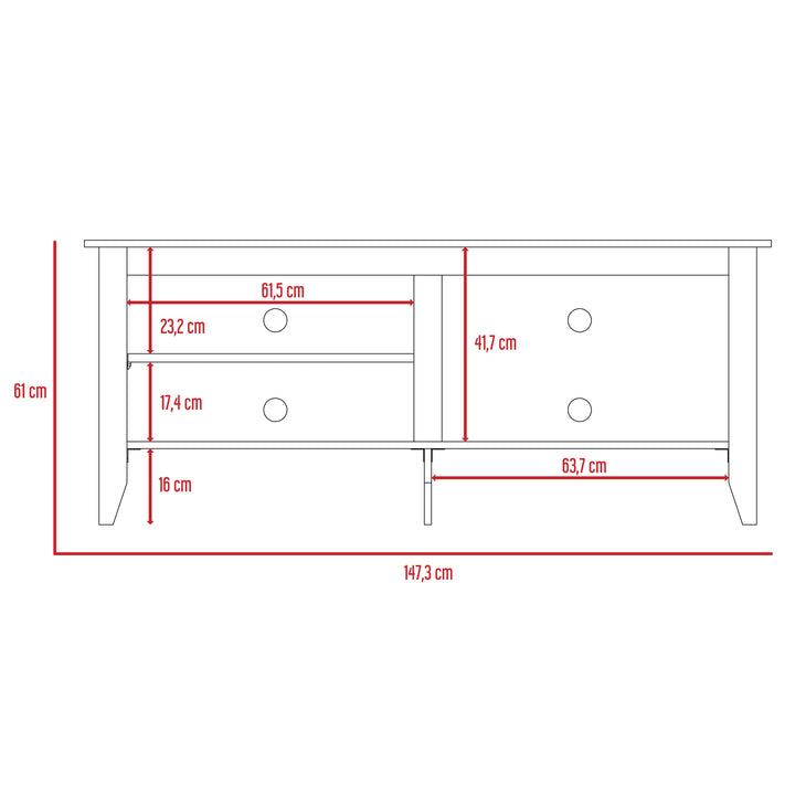 Rack de TV 65" Pulgadas Estocolmo FS Mobiliario